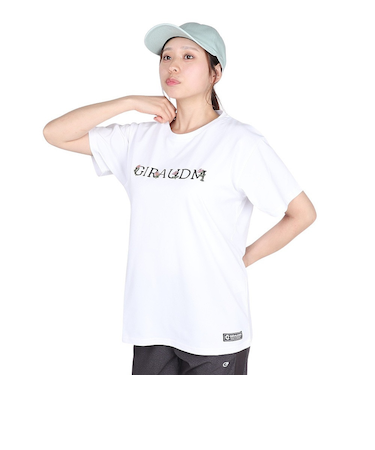 ドライプラス ジャージー プリント 半袖Tシャツ CT5S0037-TR864-GRCD WHT