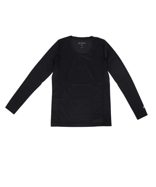 シースリーフィット（C3fit）クーリング ラウンドネック 長袖Tシャツ GCW65102 BK