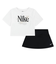 ナイキ（NIKE）ガールズ WILD SCOOTER 半袖Tシャツ スカート 上下セット 26M926-023