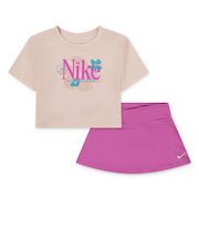 ナイキ（NIKE）ガールズ WILD SCOOTER 半袖Tシャツ スカート 上下セット 26M926-AFN