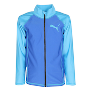 プーマ（PUMA）ラッシュガード ジュニア フルジップ 長袖 青 130-160センチ 947017 01 UVカット 紫外線対策 日焼け対策 男の子 女の子…