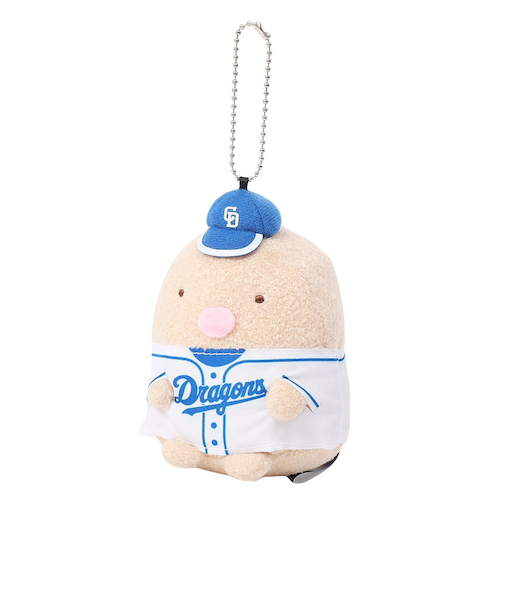 すみっコぐらし×中日ドラゴンズ マスコット付きキーホルダー とんかつ FKT 717431