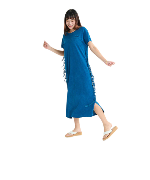 ロキシー（ROXY）ロングワンピース サイドフリンジ コットン LABYRINTH DRESS 25SURDR252031IND