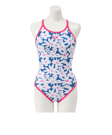 アリーナ（ARENA）競泳水着 水泳 ECOタフ トレーニングワンピース 青×ピンク SS-Lサイズ AS5SWM10L BLPK スイムウェア オールインワ…