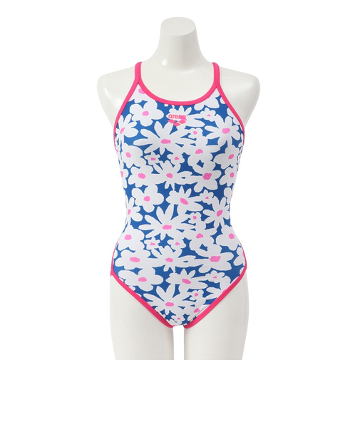 アリーナ（ARENA）競泳水着 水泳 ECOタフ トレーニングワンピース 青×ピンク SS-Lサイズ AS5SWM10L BLPK スイムウェア オールインワ…