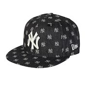 ニューエラ（NEW ERA）帽子 キャップ 9FIFTY MLB Jacquard ニューヨーク･ヤンキース 黒 Mサイズ 14388575 モノグラムデザイ…