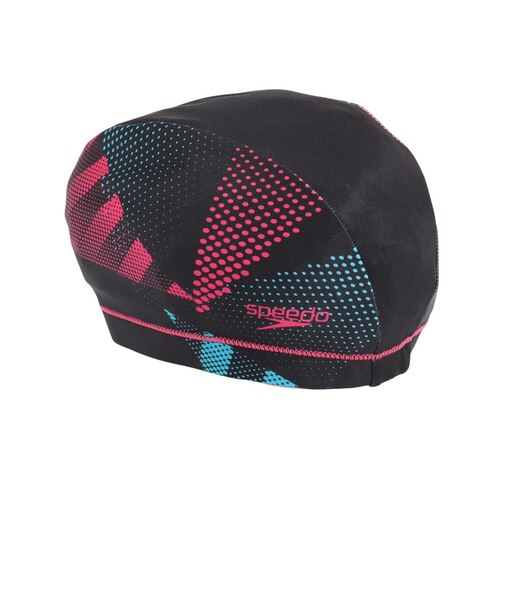 スピード（SPEEDO）キャップ 水泳 トライアングル トリコット ピンク SE12510 PN 水泳帽  柄 練習 部活 運動 スポーツ フィットネス