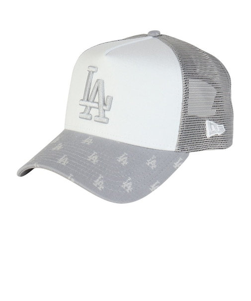 ニューエラ（NEW ERA）帽子 キャップ 9FORTY A-Frame トラッカー MLB Jacquard ロサンゼルス･ドジャース グレー 143886…