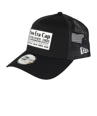 ニューエラ（NEW ERA）帽子 キャップ 9FORTY A-Frame トラッカー メッシュ 黒 14388625 メッシュ 通気性 サイズ調整可 日除け …