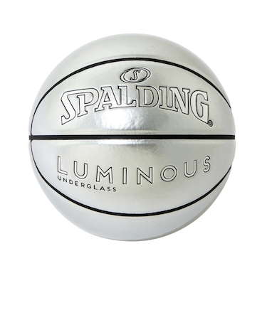 スポルディング（SPALDING）バスケットボール 7号球 ルミナス アンダーグラス シルバー 77-433J