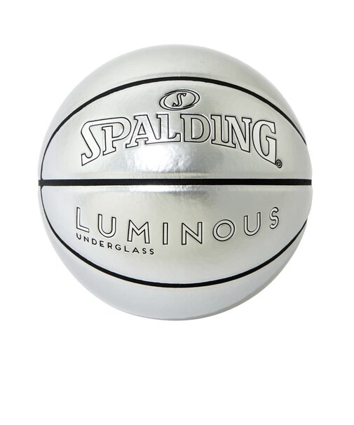 スポルディング（SPALDING）バスケットボール 7号球 ルミナス アンダーグラス シルバー 77-433J