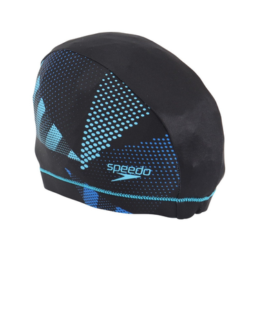 スピード(SPEEDO)キャップ 水泳 トライアングル トリコット 青 SE12510 BL 水泳帽 柄 練習 部活 運動 スポーツ フィットネス 健康