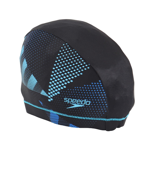 スピード(SPEEDO)キャップ 水泳 トライアングル トリコット 青 SE12510 BL 水泳帽 柄 練習 部活 運動 スポーツ フィットネス 健康