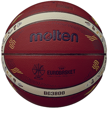 モルテン（molten）バスケットボール 7号球 EuroBasket 2025 公式試合球 レプリカ B7G3800-E5Z