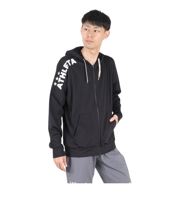 アスレタ（ATHLETA）サッカー フットサルウェア プラクール ジップパーカー 3393 BLK