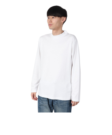 スムースシルケット モックネック 長袖Tシャツ24538700-001