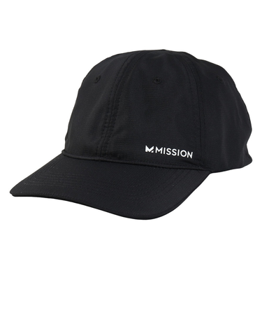 ミッション（MISSION）キャップ クーリングパフォーマンスハット 黒 111661JP UPF50+ 紫外線対策 冷却 軽量 通気性 洗濯可 男女兼用