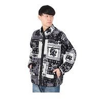 バンダナフリースジャケット 792-4252006 BLACK