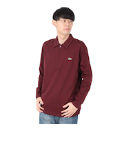 ラコステ（LACOSTE）裏パイルジップ 長袖 ポロシャツ DH9347-99BZD