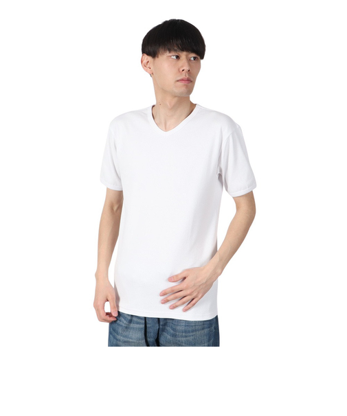 アヴィレックス（AVIREX）デイリー Vネック 半袖Tシャツ 783-4934008 WHITE