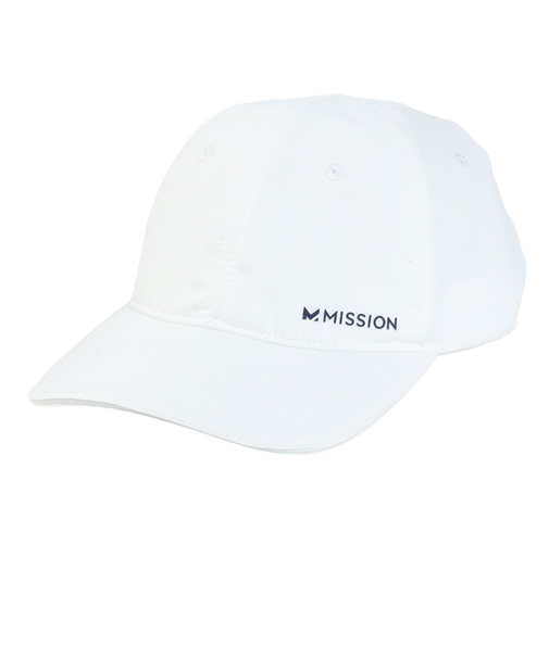 ミッション（MISSION）キャップ クーリングパフォーマンスハット 白 111662JP UPF50+ 紫外線対策 冷却 軽量 通気性 洗濯可 男女兼用