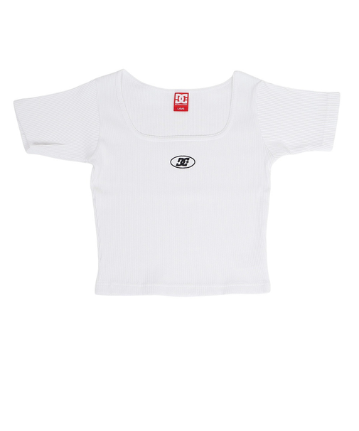 ディーシーシューズ（DC SHOES）25 TELECO SQUARENECK 半袖Tシャツ 25SULST252306WHT