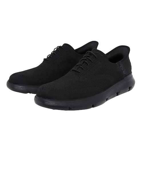ykkk出品 SKECHERS スケッチャーズ スニーカー スリッポン メンズ 靴 黒