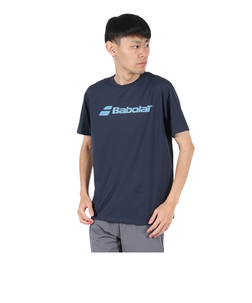 新品未使用　最新Babolat ネイビー テニスウェア　Tシャツ Lサイズ バボラ（BABOLAT）（メンズ）テニスウェア Tシャツ PD TOP