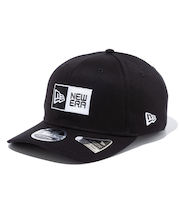 ニューエラ（NEW ERA）キャップ 9FIFTY ストレッチスナップ ボックスロゴ 黒 14524914 サイズ調整 フロントパネル
