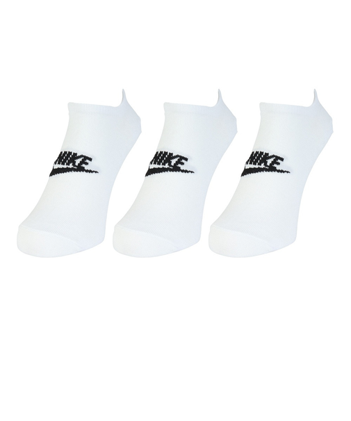 ナイキ（NIKE）靴下 スポーツウェア エブリデイ エッセンシャル ノーショウ ソックス 3足組 白 23-29cm DX5075-100 3足セット アンク…