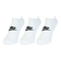 ナイキ（NIKE）靴下 スポーツウェア エブリデイ エッセンシャル ノーショウ ソックス 3足組 白 23-29cm DX5075-100 3足セット アンク…