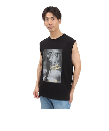 その他ブランド（OTHER BRAND）マイケルジャクソン ノースリーブTシャツ 5515027-01 BLK