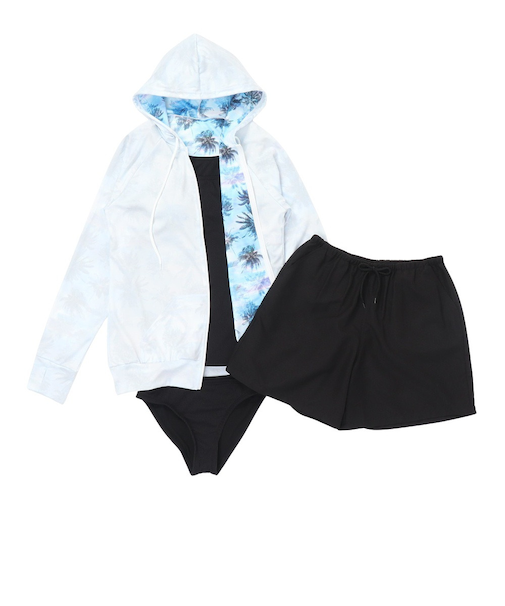 セパレーツ水着 4点セット 408000BLU