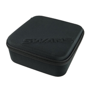 スワンズ（SWANS）サングラスケース 黒 160×160×56mm A-216 BK アイウェアケース 複数収納可能 セミハードケース