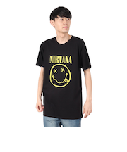 YELLOW HAPPY FACE 半袖Tシャツ NIRVTS04MB
