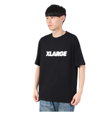 エクストララージ（XLARGE）スタンダード ロゴ 半袖Tシャツ 101252011011-BLACK