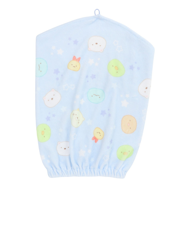 キャップタオル すみっコぐらし ふわふわ CM42102 帽子 お風呂 シャワー プール 名前スペース キャラ