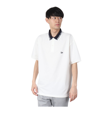 ニューエラ（NEW ERA）半袖 オーバーサイズド ポロシャツ COLLAR LOGO 14121844