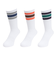 ヘルスニット（Healthknit）配色3本ラインクルー 3足組ソックス 191-3716