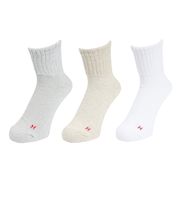 ヘルスニット（Healthknit）シンカー無地 3足組ソックス 191-3685
