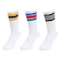 ヘルスニット（Healthknit）配色3本ラインクルー 3足組ソックス 191-3108