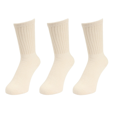 ヘルスニット（Healthknit）シンカークラシック無地 3足組ソックス 191-3625