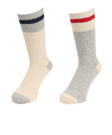 ヘルスニット（Healthknit）ジャズネップライン 2足組ソックス 191-3628