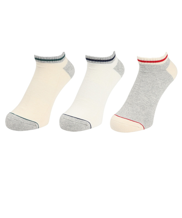 ヘルスニット（Healthknit）スラブライン 3足組ソックス 191-3684