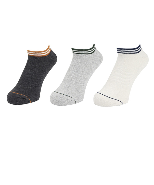 ヘルスニット（Healthknit）2本ライン 3足組ソックス 191-3702