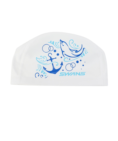 スワンズ（SWANS）スイムキャップ 水泳 キャップ 2WAY シリコンキャップ 白 SA-70 MAR W スイミングキャップ 水泳帽 練習用