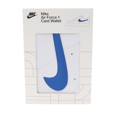 ナイキ(NIKE)カードケース アイコン エアフォース1 カードウォレット 白×青 NW0001-151 ミニウォレット マネークリップ