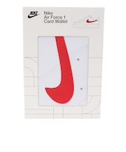 ナイキ（NIKE）カードケース アイコン エアフォース1 カードウォレット 白×赤 NW0001-173 ミニウォレット マネークリップ