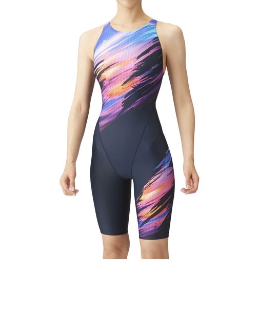 アリーナ（ARENA）競泳水着 水泳 レ-シングワンピ-ススパッツ S-LLサイズ ARN-4060W NYPL 撥水 ハーフレッグ オープンバック WA承認…