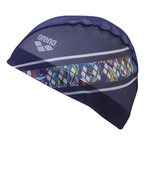 アリーナ(ARENA)スイムキャップ 水泳 メッシュキャップ 紺 M-Lサイズ AS5SSC50U NVWH スイミングキャップ 水泳帽